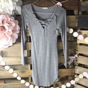 Lace up dress